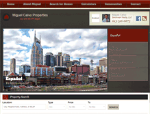 Tablet Screenshot of miguelcalvoproperties.com